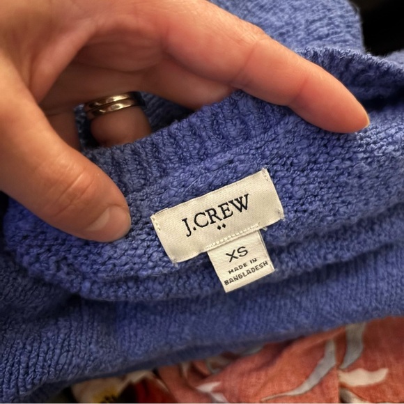 J. Crew Periwinkle Blue V-Neck Knit Sweater Size Extra Small - Picture 2 of 8